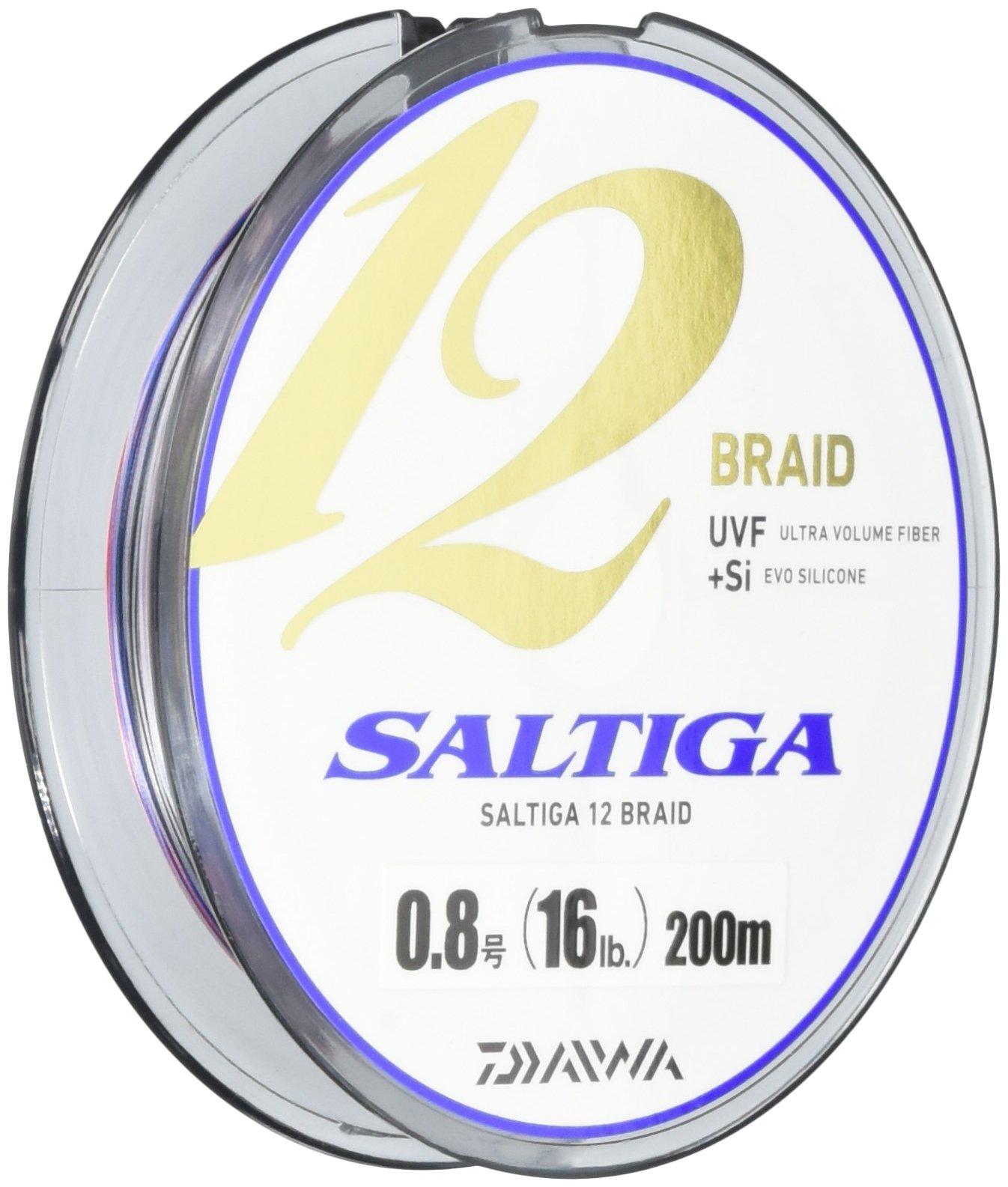 

Леска Daiwa PE Saltiga 12 Braid 200 м 16 фунтов многоцветная 0,8