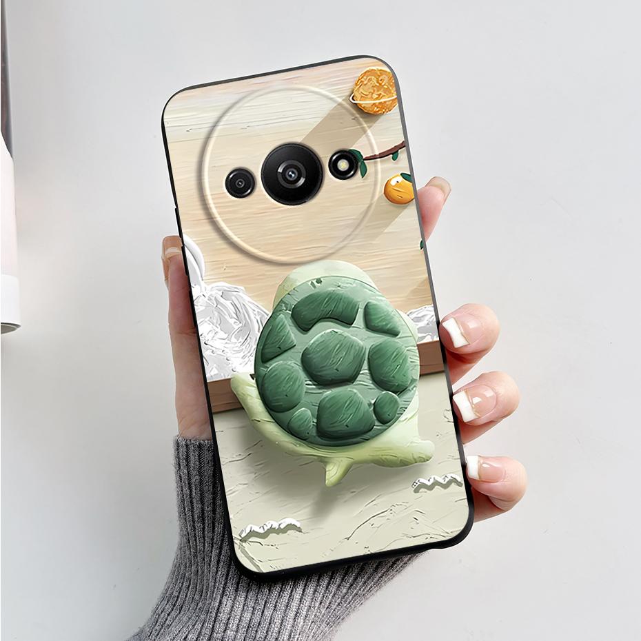For Funda Redmi A3 Case Redmi A3 2024 Back Cover Stylish Painted Soft Silicone Phone Case for Xiaomi Redmi A3 A 3 RedmiA3 Bumper