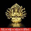 Thousand-Hand Guanyin Bodhisattva Eighteen Arms Quan Tie Mother Bronze Statue Home Decor Gift Living Room Decorati