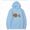 Pullover Langarm Unisex Bär Engel Teddybär Druck Paar Hoodie Pullover