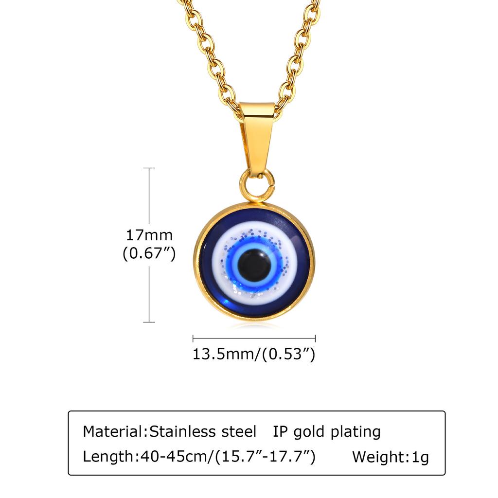 Protection Evil Eye Necklace for Women, Trendy Lucky Amulet Pendant Necklace Gifts for Sister Friends Gift