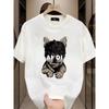 Fashion Trend Harajuku  Summer Redtube  Pure Cotton Short Sleeved T-shirt for Men 2024 New Loose Oversized Couple Outfit
