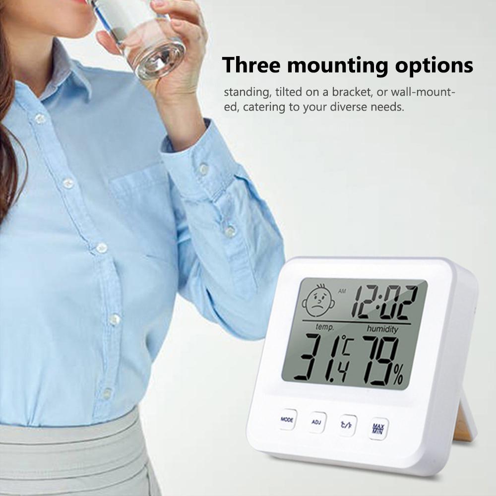 Digital Indoor Thermometer Hygrometer Home Accurate LCD Temperature Humidity Gauge Monitor with