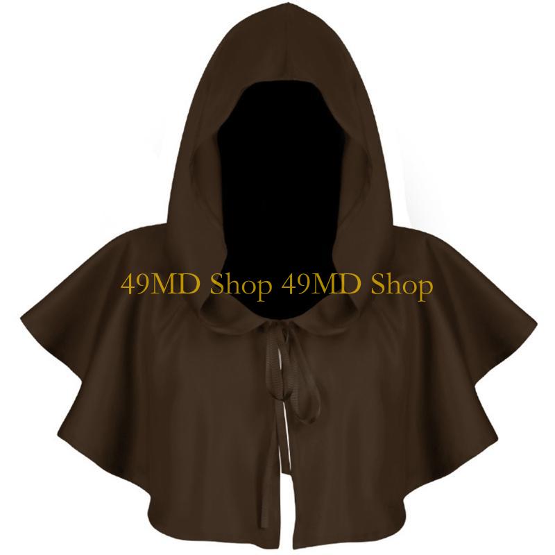 49MD with Cap for Halloween Costume Capes Stage Performance Props Party Accessory Theater for Play Acting Tools