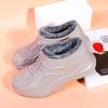 Men's Waterproof Non-Slip Winter Boots with Warm Velvet Lining, Slip-on Design, Cotton Comfort, and Outdoor Protection.