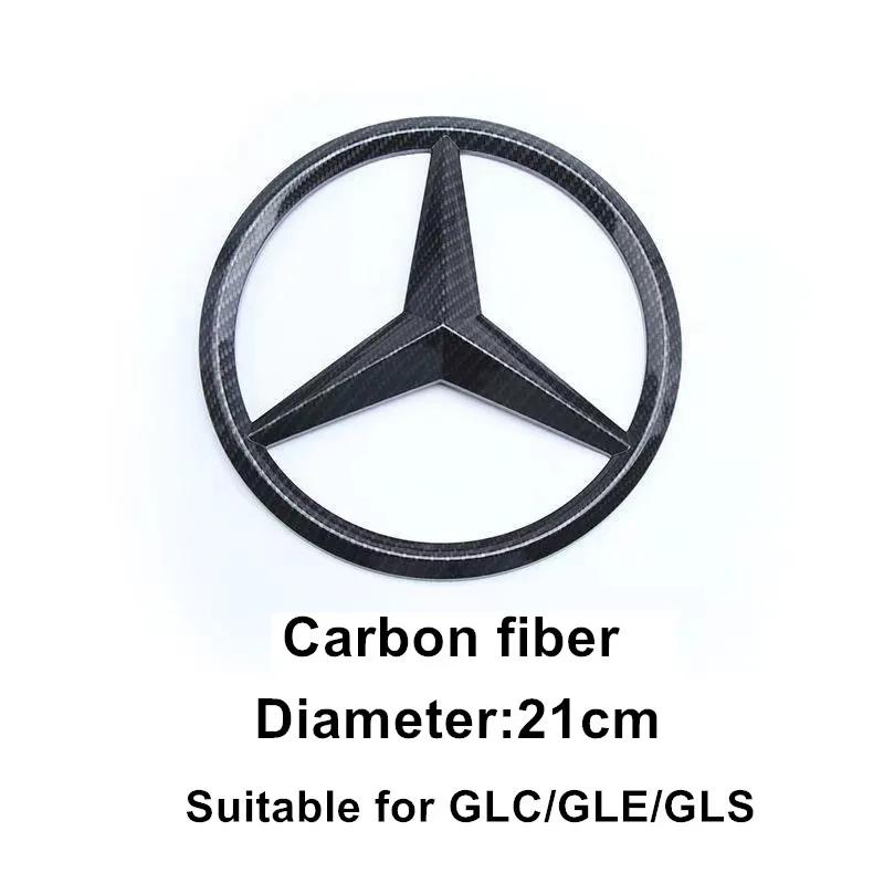 For AMG Benz ABS Car Front Grille Badge Decal Cover Emblem for Mercedes Benz W204 W205 W210 W211 W212 W213 C E Class GLA GLK ML