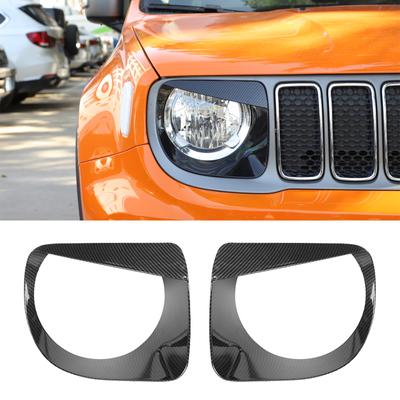Car Front Head Light Lamp Decoration Cover Stickers for Jeep Renegade    2022 2023 Lamp Hoods Exterior