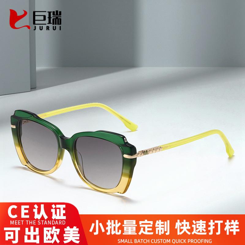 

Женские солнцезащитные очки из ацетата в стиле ретро, ​​стильные солнцезащитные очки для вождения, мужские модные солнцезащитные очки от солнца