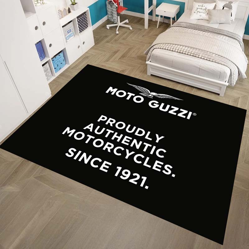 Fluffy Bedside Mats Corridor Doormat Flannel Floor Mat Indoor Foot Rug Italy Moto Guzzi Motorcycle Kitchen Carpet Balcony Decor