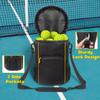 Large Capacity Tennis Storage Bag Two Way Zippers Tennis Balls Holder Bag  Racket Sports