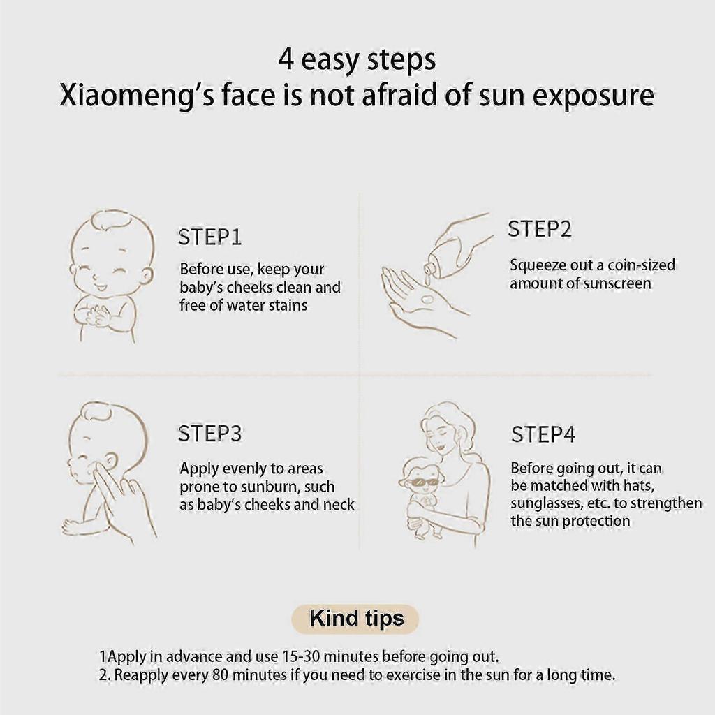 Kids UV Protective Cream - Gentle, Broad Spectrum Sunscreen with Shea Butter & Coconut Oil for Sensitive Skin, Waterproof, 40g | Full Body Sun Protect