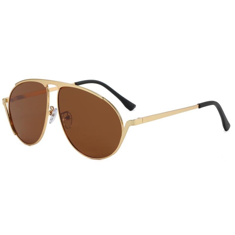 Pilot Metal Frame Sunglasses, Unisex Uv Protection Sunglasses, Polarizing Glasses For Driving
