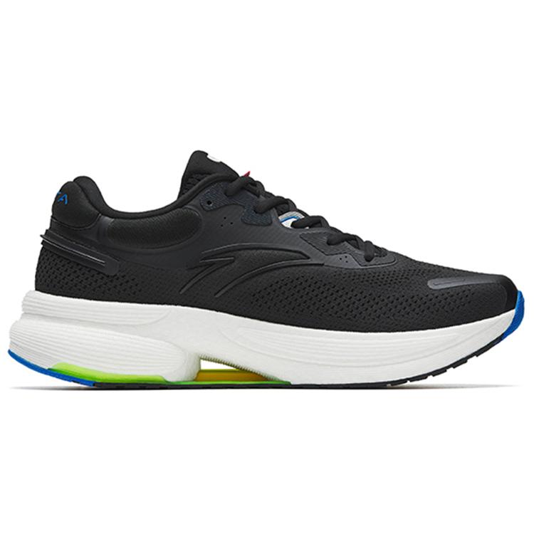 New Anta C100 Cushioned Anti Slip Wear Resistant Breathable Lightweight Low Top Running Shoes Men's Black 112245586-6