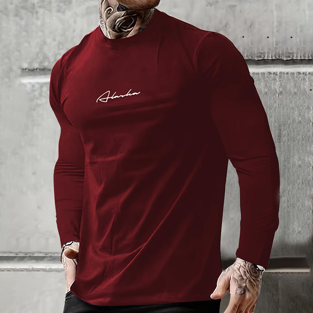 Vintage T Shirt 3D Simple Cross Print Casual Long Sleeve Men's Loose O Neck Comfortable Sweatshirt European Clothing 7Xl