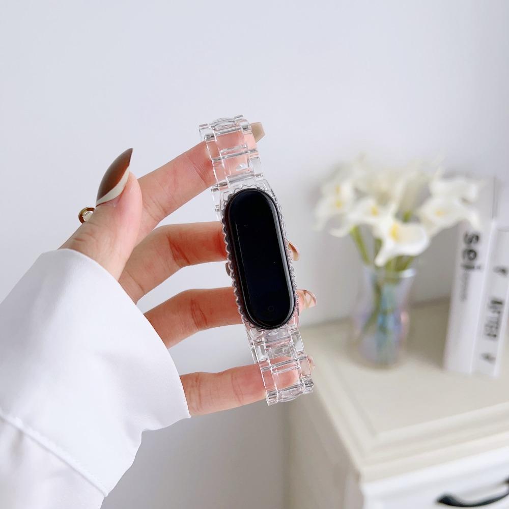 Strap+Case For Xiaomi Mi Band 10 Strap Resin Replaceable Bracelet Wristband for Mi Band 9 8 7 Belt Mi Band 6 5 4 3  Strap