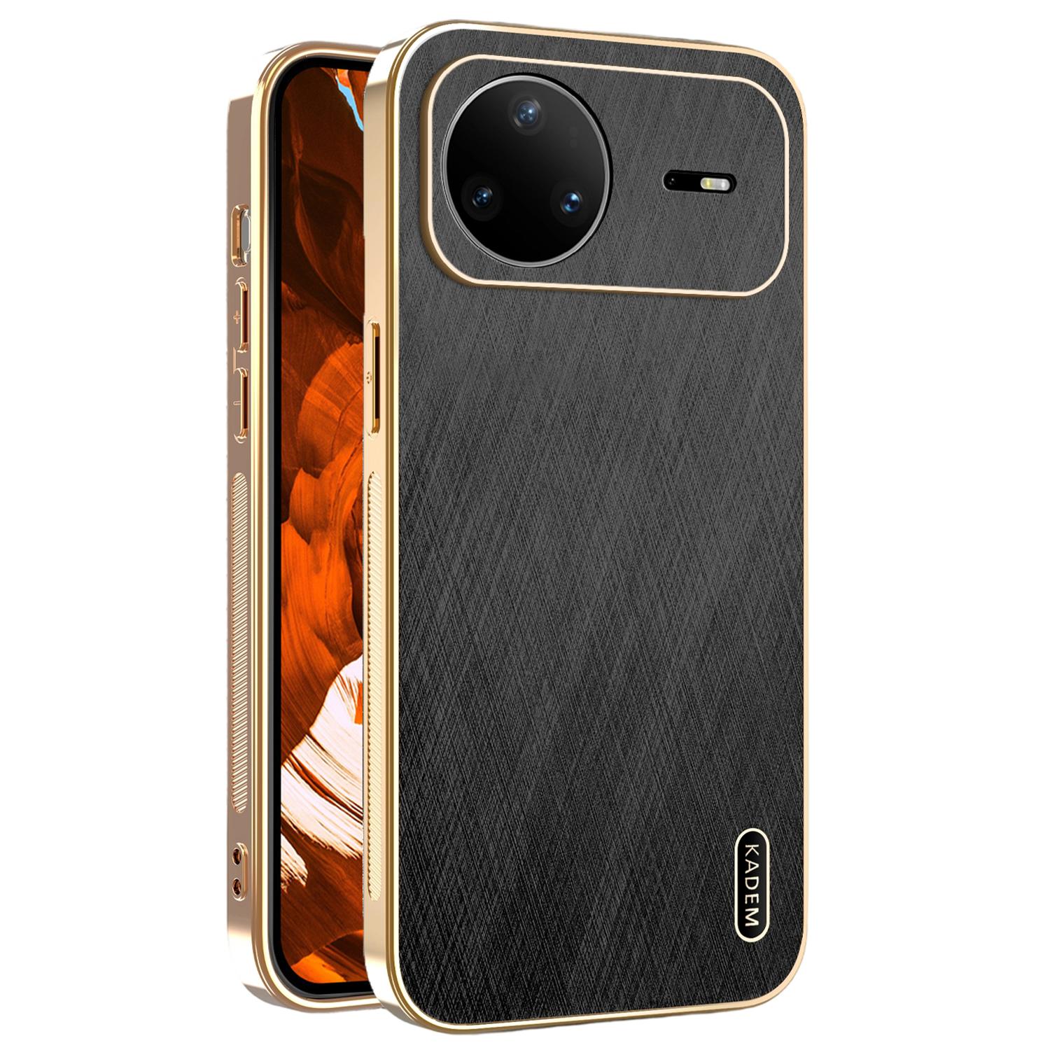 

KADEM For Huawei nova 15 Pro 5G Case Electroplating Silk Texture PU + TPU Phone Back Cover