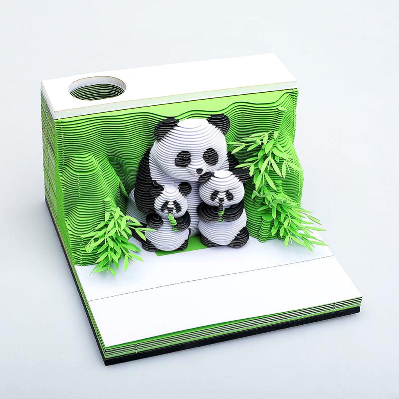 3D Pop-up 2027 Calendar Sticky Notes: Creative Business Souvenir and Paper Carving Ornament
