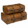 Set aus 2 Bruce AUFBEWAHRUNGSBOXEN braun VINTAGE
