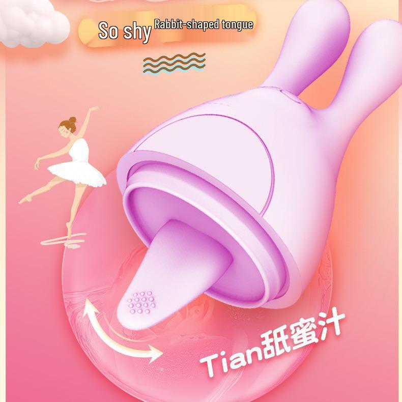 Kaninchenzunge Lecken Vibration Vibrator: Elektrischer Klitoris-Stimulator & Oralsex-Spielzeug für Frauen