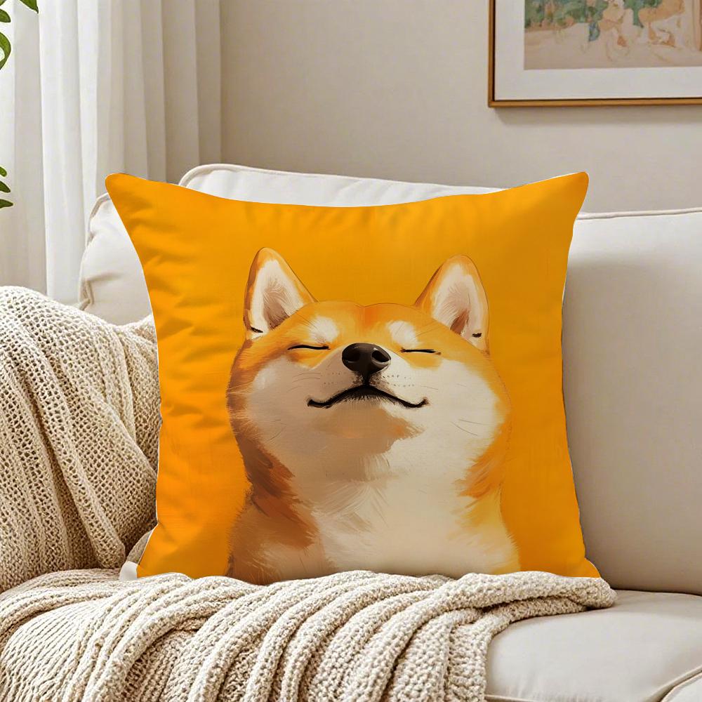 NICE CUTE Chihuahua Dog Cushion Cover Pillowcase Antidustmite Living Room Sofa Decor Cushion Room