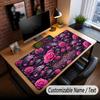 Skull Gothic Theme Custom Mouse Pad Personalized With Name Text Customized Desk Mat For Office Home Decor