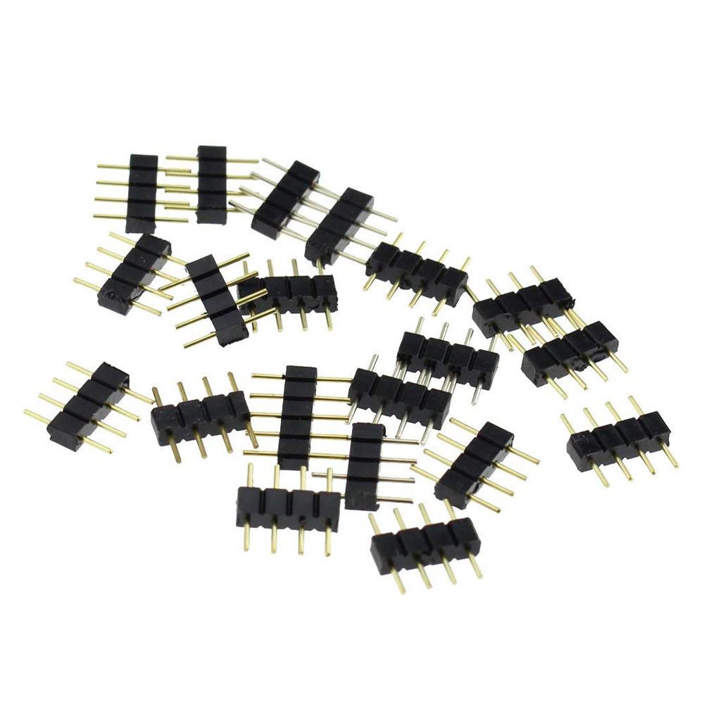

20 шт. 4-контактный разъем-вилка для светодиодного освещения 3528 5050 SMD RGB