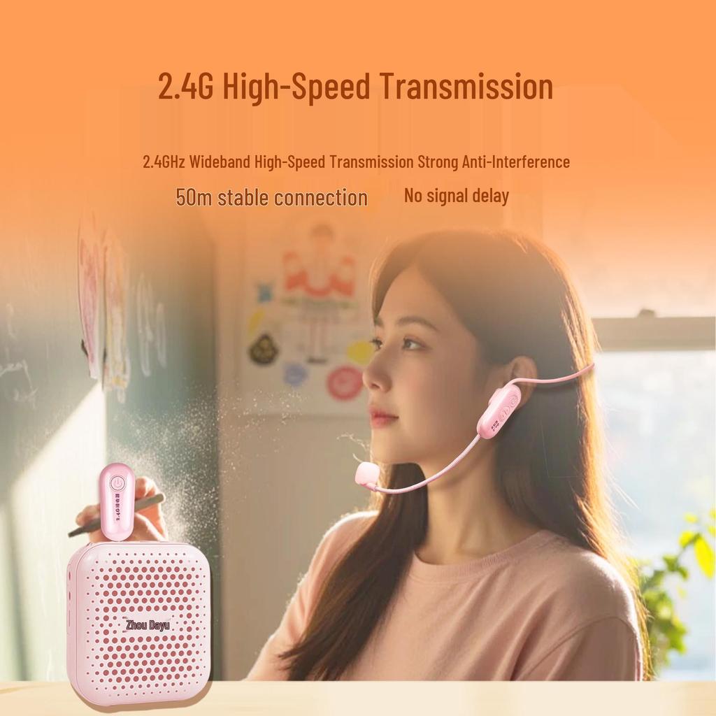 Universal Wireless Handheld Microphone with Small Bee Amplifier and Outdoor Speaker for Teachers