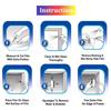Holographic Clear Window Film Iridescent Dichroic Vinyl Decorative Glass Sticker Self-Adhesive Rainbow Cellophane DIY Home Decor