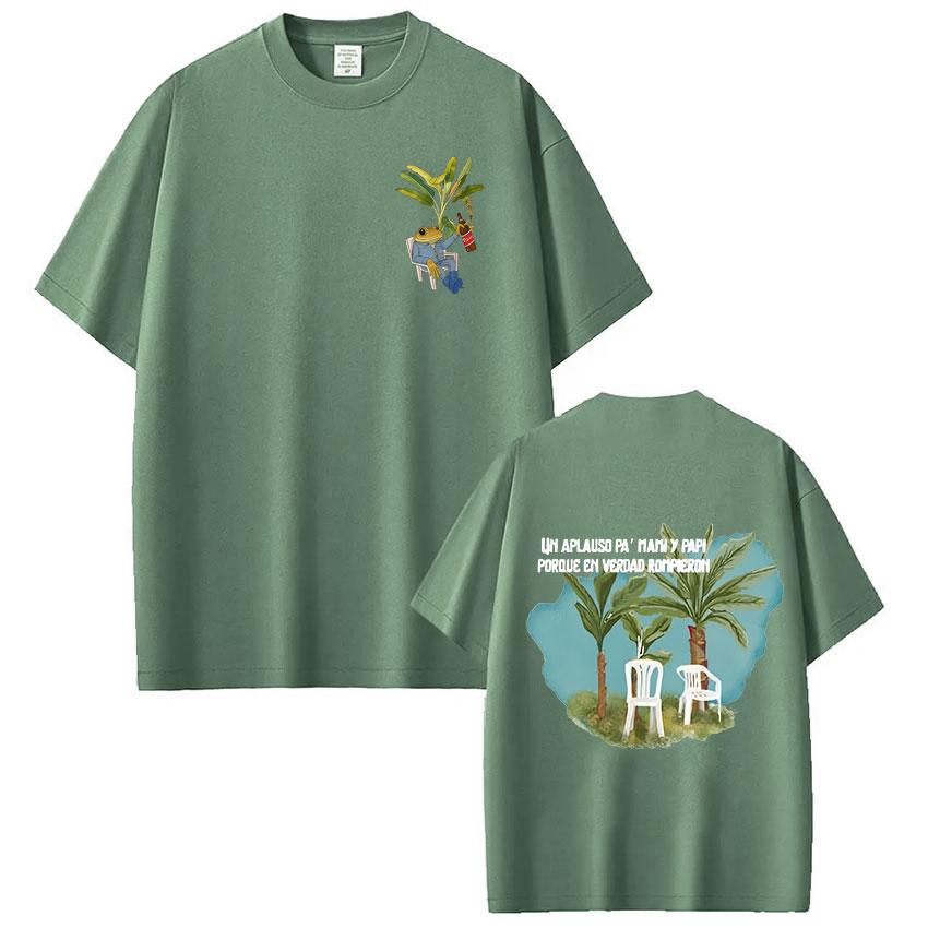 T-shirts Rapper Bad Bunny Debi Tirar Mas Fotos DTMF T-shirts Unisex Vêtements Femme Mode Décontracté Manches Courtes T-shirt Oversize