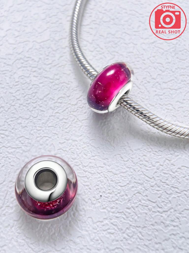 Charms Plata Colored Bubble Beads Charm Copper Plated Fit Charms Copperoriginal Bracelet For Jewelry Making Diy Charm