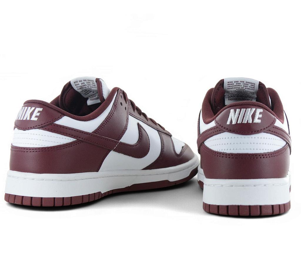 Nike Dunk Low Retro - Herren Sneakers Schuhe Leder Weiß-Rot DV0833-115 ORIGINAL