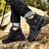 39-48 Uomo Taglie Forti Scarpe alla Moda High Top per Escursionismo e Alpinismo all'Aperto con Imbottitura in Cotone Peluche Scarponi da Neve