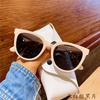 Retro White Sunglasses Women's Round Frame Sunglasses Advanced Polarizer