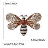 Atmospheric Luxury Alloy Rhinestone Bee Brooch Retro Versatile Men'S And Women'S Suit Cardigan Corsage Jewelry Pin