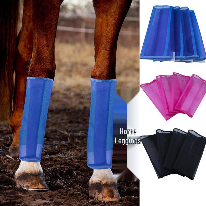 Professional Horse Leg & Hoof Protection Wraps and Mosquito-Resistant Breathable Mesh Fly Boots