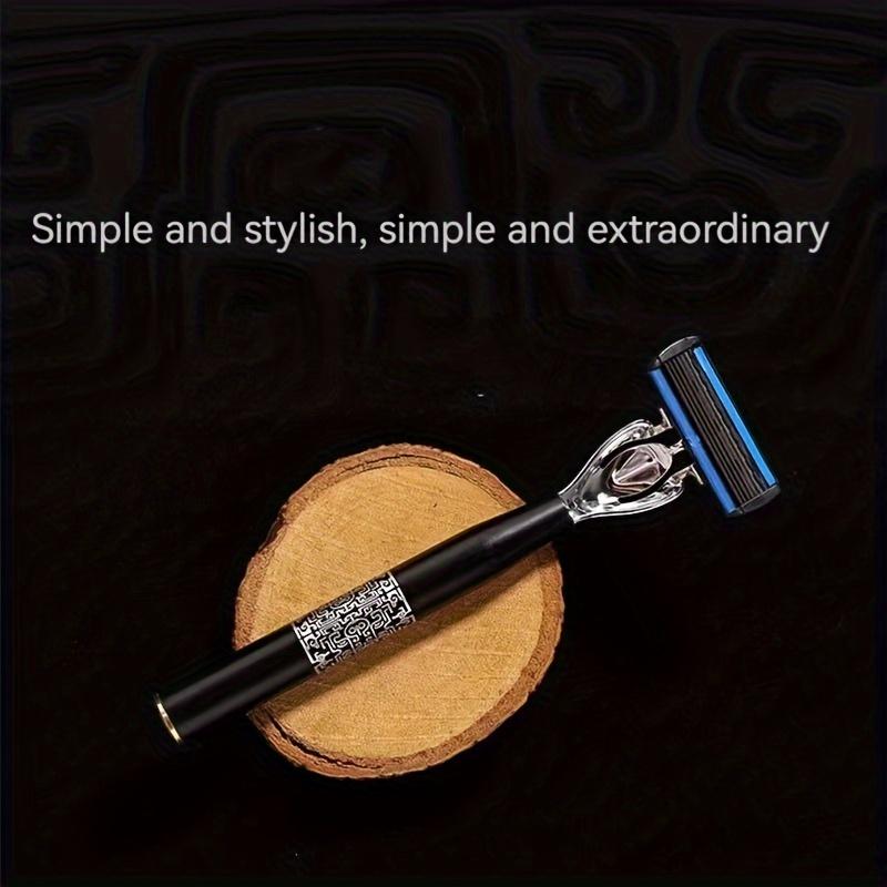 7-Layer Shaver Blade Manual Razor with Replaceable Blades No Skin Damage Blades Shaver Resistant Water Wash Shaver