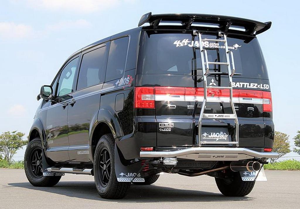 JAOS Mud Guard III Front for Delica B622304F Set, Black, D5 (2007+) [Model Year 07.01-] [Compatible with All]