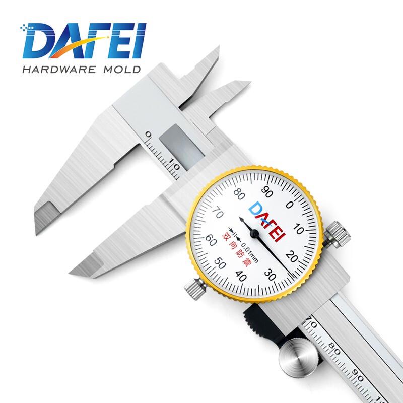 DAFEI Stainless Steel Dial Vernier Caliper 0-150mm, 0.01mm Accuracy