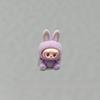 5pcs Sitting Labubu Plush Vinyl Doll Office Desk Stereoscopic Ornament Workstation Computer Desktop Decoration Ornament