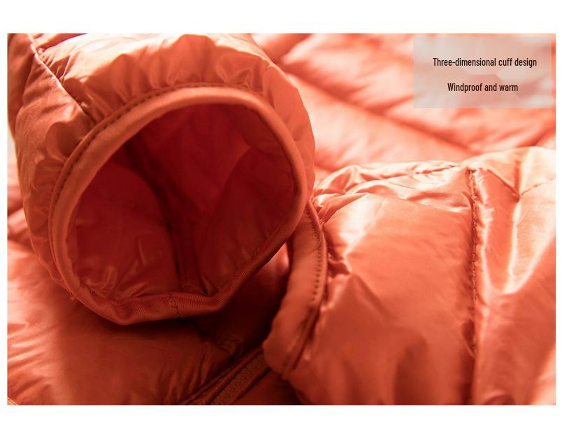 2023 Women's Lightweight Hooded Slim Down Jacket - Short, Fashionable, Plus Size, Autumn/Winter Outerwear