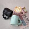 Ceramic Coffee Cup Large Capacity Macaron Color Mug Irregular Latte Cup