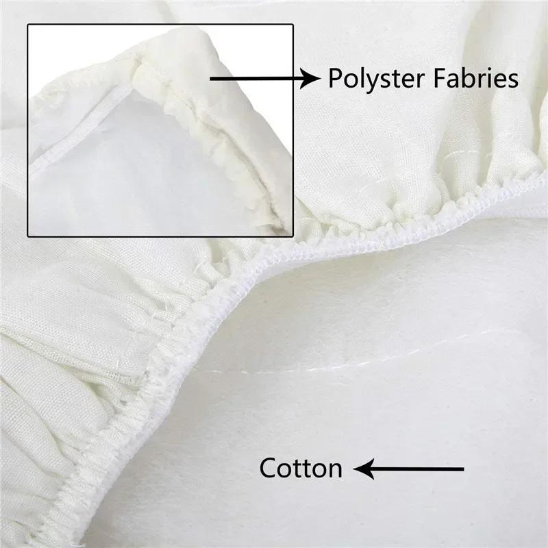 Quilted Fabric Air Conditioner Cover for Indoor/Window Ac Units Elastic Strap Dustproof Protective Cover for Air Conditioning