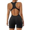 Seamless Back Cutout High Stretch Butt Lifting One Piece Yoga Jumpsuit For Gym Training
