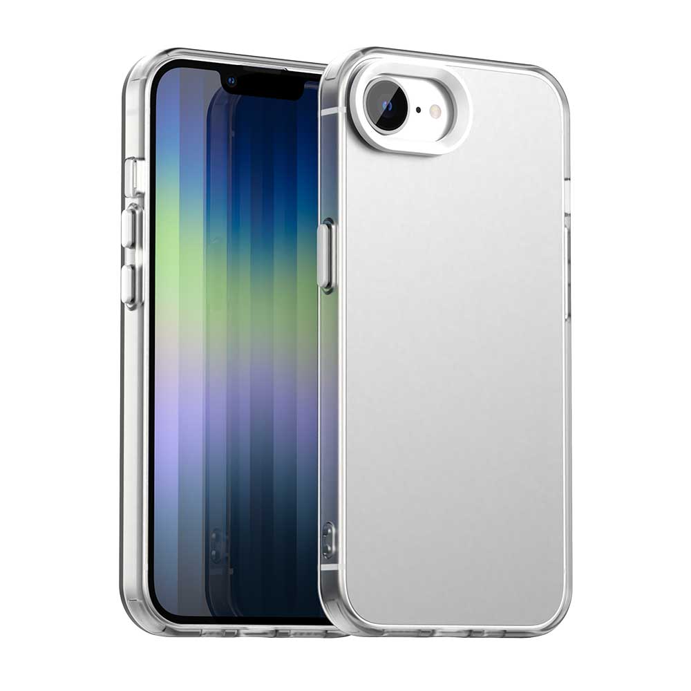 Матовый чехол для Apple iphone 17e Чехол iphone 17e 16e Funda Coque Матовый полупрозрачный ПК Конфетный цвет Бампер для телефона iphone 17e For iphone17e 16e белый