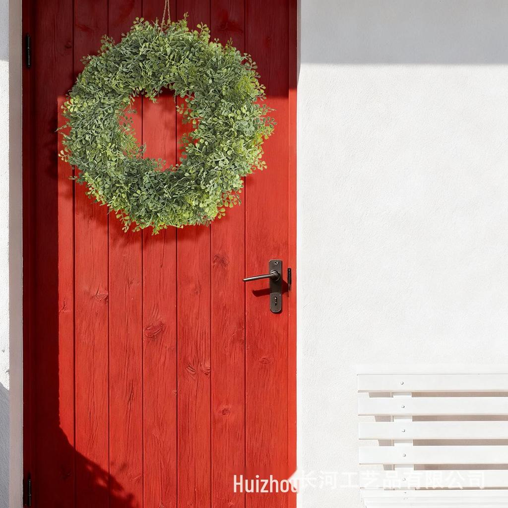Artificial Green Leaf Wreath for Home Decoration and Venue Arrangement