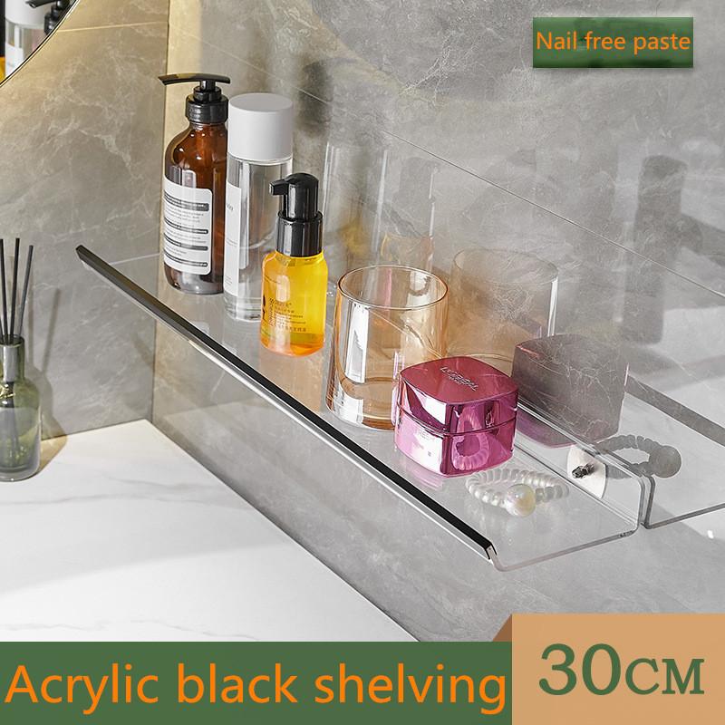 

Дзеркало для ванної кімнати Передня полиця Акрил без перфорації Туалетна станція Косметика Туалет Стелаж для зберігання туалету