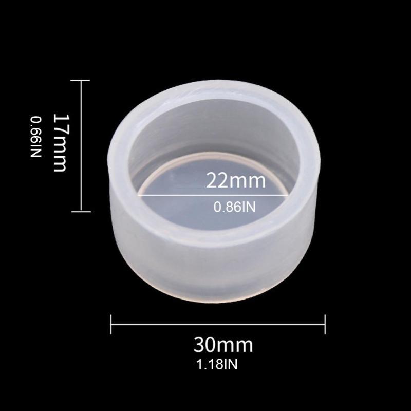 Round Push Button Switch Protector Clear Silicone Button Cover Nested Install