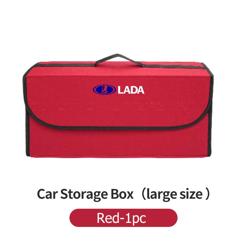 Car Trunk Organizer Felt Foldable Portable Storage Container For Lada Niva Vesta 4X4 Samara Kalina Largus Priora Granta