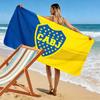 Club Atletico Boca Juniors3 Print Beach Towel, Large Soft Quick Dry Towel for Beach Camping Swimming