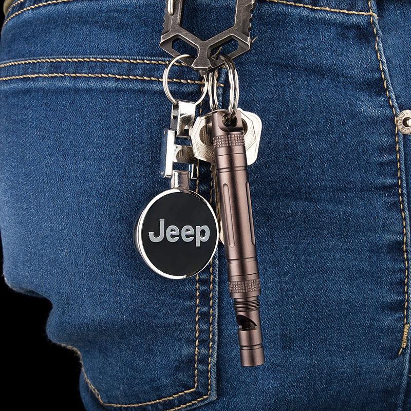 1 szt. Brelok z emblematem samochodu Akcesoria do breloka na klucze Dla Jeep Renegade Compass Wrangler JK Patriot Grand Cherokee XJ SRT Trail Hawk